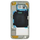Housing Mid Frame for Samsung Galaxy S6 White Pearl Aftermarket Replacement 