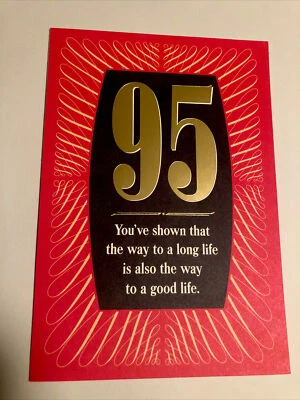 "Tarjeta de felicitación con sello de 5""x7"" Happy Birthday 95 Thoughtful Honoring You" Foto 1 de 4