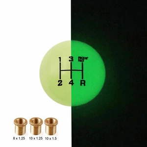 5 Speed Fuckin' Fast GLOW IN THE DARK GREEN BALL SHIFT KNOB MT Manual M8 M10 M12 - Picture 1 of 3