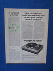 Platine tournante Thorens TD-125AB « Remove Wow Flutter » magazine publicité audio Mag avril 1971