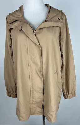 *NWT* T by TALBOTS L/S 'Hooded Ripstop Water Resistant Anorak' - S, Tan - Image 1 of 4