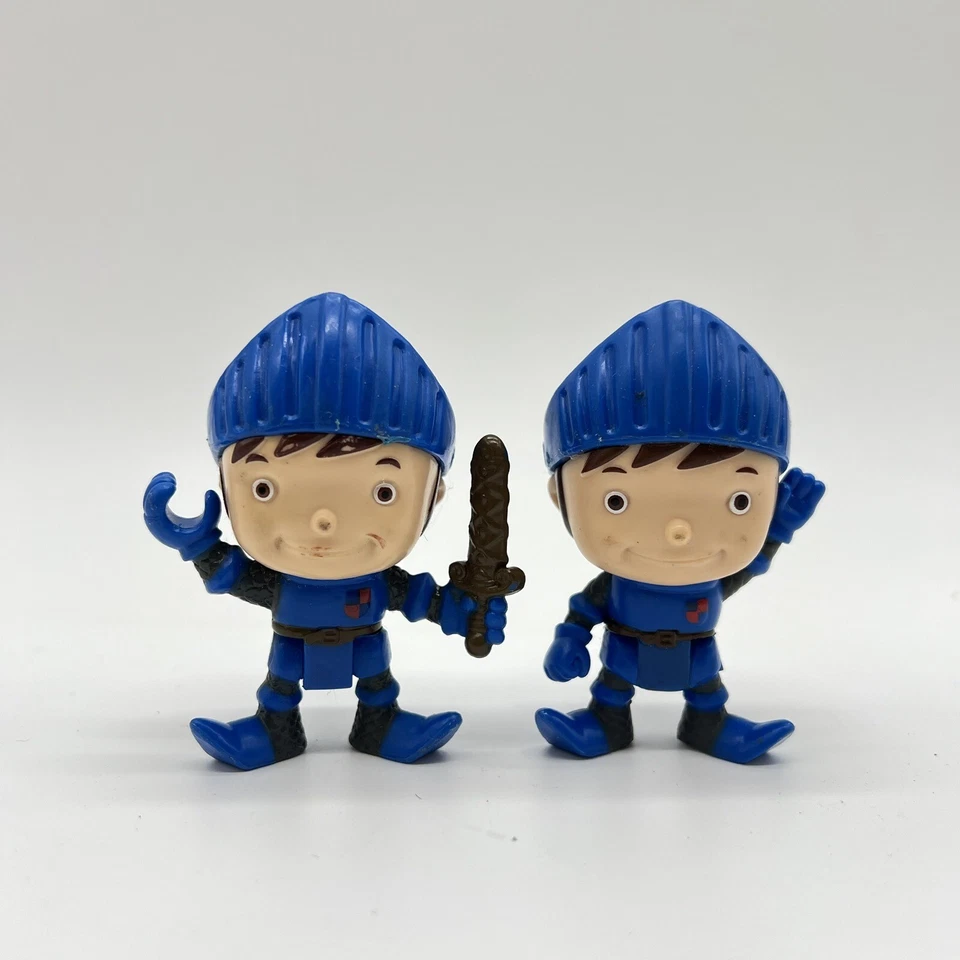 Lote de 2 figuras de acción de juguete Mattel Fisher Price Mike The Knight Foto 1 de 3