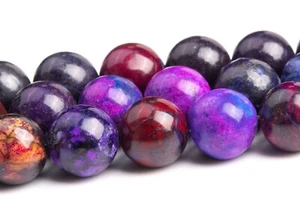 Cuentas de jaspe de 10 mm Sugilita color púrpura grado AAA cuentas sueltas de piedras preciosas redondas - Imagen 1 de 4