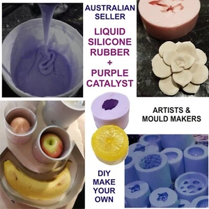 1kg PURPLE LIQUID SILICONE rubber for mould making Easy DIY make your own - Imagen 1 de 7
