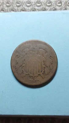 1869 Two Cent Piece 2C Original G Good                                      Y419 - Image 1 of 2