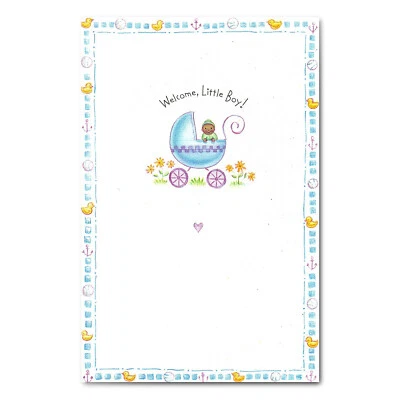 Tarjeta de felicitación In Rhythm NUEVA BABY BOY de American Greetings + sobre Foto 1 de 4