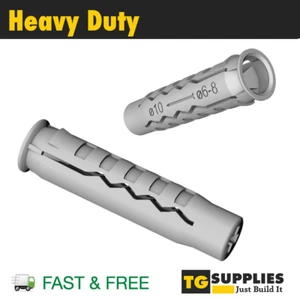 Spine da parete in nylon resistente con spina flangia solida spina grezza fissaggi M6 M8 M10 - Foto 1 di 1