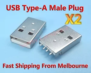 2 conectores de enchufe macho USB tipo A para unidad flash USB disco en U reparación de computadora C - Imagen 1 de 2