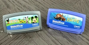 VTech InnoTab Mickey Mouse ClubHouse And Brave Cartridges Video Games Lot Of 2 - Picture 1 of 3