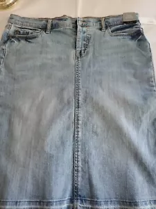 Massimo Women's/Jr's Distressed Denim Skirt NWT Vtg. 90's. Size 12 - Picture 1 of 10