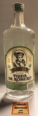 TEQUILA VIUDA DE ROMERO BLANCO 40º G. L.  1000 ml 100cl 1L MEXICO OVER 30 YEARS! - Photo 1/3