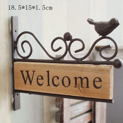 Welcome Sign Handmade Porch Bird Plaque Ornament Indoor - Image 1 of 4