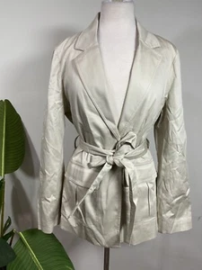 Untuckit For Her Women’s Blazer Beige Career Jacket Large Size $70 - Picture 1 of 8