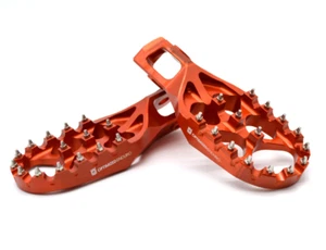 Optimized Enduro Foot Pegs for KTM 2023-2025 (Orange) - Picture 1 of 5