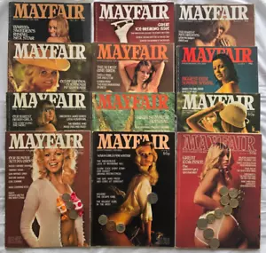 MAYFAIR Vol. 9 COMPLETE from 1974: 12 Editions in VGC+ ALL Centrefolds Intact! - Picture 1 of 1