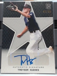 2020 LEAF PERFECT GAME TREYSON HUGHES ROOKIE AUTO /50 #BA-TH3 MSK - Picture 1 of 2