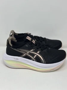 SZ 7  ASICS WOMENS Gel-Nimbus 27  Running Black /Breeze / 1012b753-003 New - Picture 1 of 7