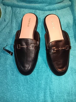 Mula plana negra Torrid para mujer talla 11,5 WW Foto 1 de 4