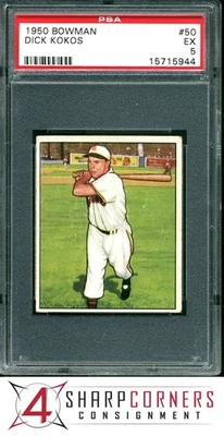 1950 BOWMAN #50 DICK KOKOS BROWNS PSA 5 - Image 1 of 3