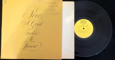 Autographed by Rusty Young LP Epic KE-31601 POCO A Good Feelin' To Know Plays NM - Image 1 of 4