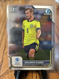 2022 Topps 1st Bowman Chrome UEFA Under 21 #32 Benjamin Nygren - Bild 1 von 2