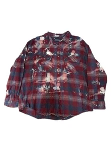 vintage shirt men 2xl flannel custom j63525 art dye - Picture 1 of 4