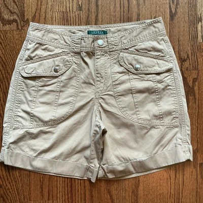 Ralph Lauren Women's Shorts Size 4 Beige Khaki Flap Pocket Safari - Image 1 of 4