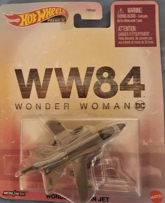 Hot Wheels Premium WW84 Wonder Woman Jet – Metal/Metal – DC Comics – New - Image 1 of 3
