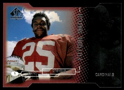 1998 SP Authentic Future Watch Die Cut Rookie Corey Chavous 037/500 #2 - Image 1 of 2