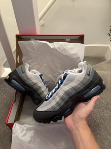 Nike Air Max 95 OG Cool Grey & Blue Spark UK10/EU45/US11 NUEVO - Confiable ✨ - Imagen 1 de 6