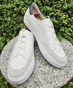 Zapatillas perforadas informales Johnston & Murphy blancas Anson talla: 13M - Imagen 1 de 19