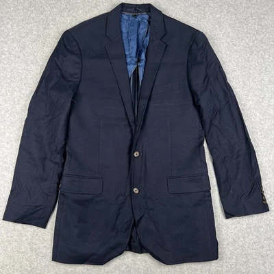 Jaqueta masculina azul terno J Crew Ludlow casaco esportivo de lã americano blazer 40L - Imagem 1 de 4