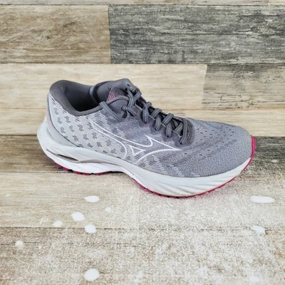 Mizuno Wave Inspire 19 Womens Shoes Sz 8 Shade White Lace-Up Low Top Sneaker - Image 1 of 4