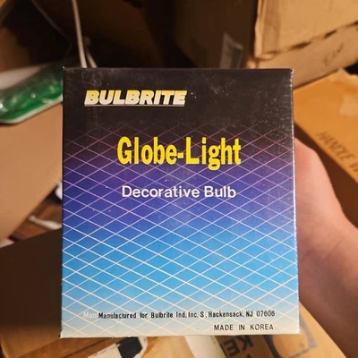 QTY. 24 – Bulbrite White Globe Light Bulb 130V 25W Watt G40-5" E26, Mfg in Korea - Image 1 of 4