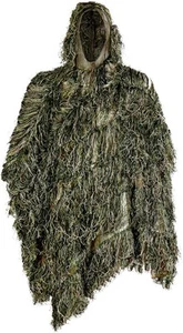 AUSCAMOTEK Ghillie Anzug Poncho für Jagd Vogelbeobachtung Gilly One Size, grün  - Bild 1 von 7