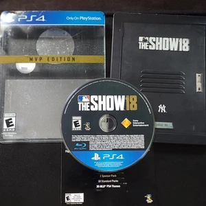 MLB The Show 18 MVP Edition PS4 CIB W/ Steelbook, Slipcover PlayStation 4 - Picture 1 of 14