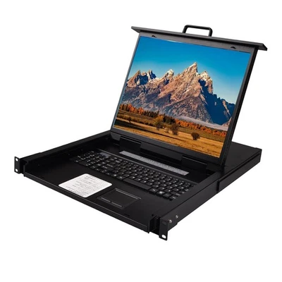 MT-VIKI Rack KVM Switch w/ 19'' LCD Monitor, 1280X1024@60H , 8 VGA Inputs - Image 1 of 4