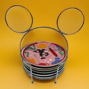 6er Set Disney Vorspeisen Teller mit Mickey Teller Caddy - Bild 1 von 8