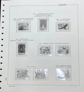 Feuilles 1985 Filabo. Pour Timbres Usé Avec Etui Tranchant Transparentes - Picture 1 of 1
