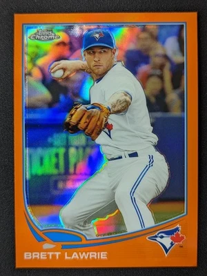 2013 Topps Chrome #54 Brett Lawrie Orange Refractors Toronto Blue Jays - Image 1 of 2