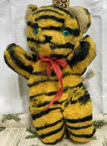Rare Vintage Knickerbocker Animals of Distinction Tiger Stuffed Plush 8 Inch-A9 - Picture 1 of 14