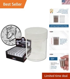 Secure Coin Tubes for Kennedy Half Dollars - Picture 1 of 11