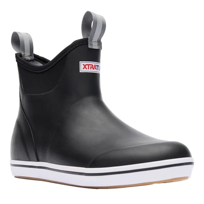 Xtratuf Men's 6 Inch Ankle Deck Boot Black - U.S. Size 13, Medium D - Image 1 of 4