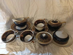 weimarer Teeservice Petra 7106 porzellan kobalt - Bild 1 von 5