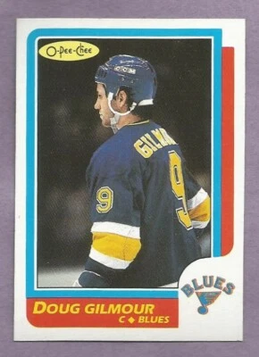 1986-87 OPC O-PEE-CHEE Single Doug Gilmour St. Louis Blues #93  - Image 1 of 2