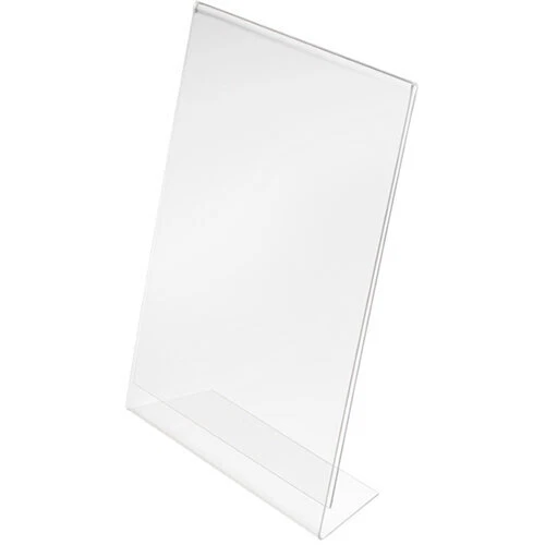 Deflect-o Porta Prezzi Con Base L A9 Verticale Trasparente Acrilico - Immagine 1 di 1