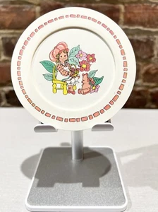 Vintage Erdbeere Shortcake Teller 4" Kunststoff Spezialität Chilton Company Tee Spielen - Bild 1 von 2