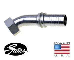 Gates 24C2-24FFORX45, 83058 Female Flat-Face O-Ring Swivel 45° Bent Tube 1-1/2" - Picture 1 of 2