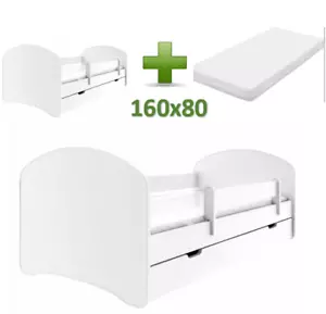 Children bed Kids Toddler bed , FREE MATTRESS 160X80 FREE DRAWER 160 x 80 140x70 - Picture 1 of 16