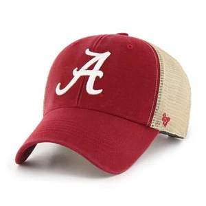 CAPPELLO A SNAPBACK ALABAMA CRIMSON TIDE NCAA TRUCKER FLAGSHIP '47 MVP NUOVO CON ETICHETTE! - Foto 1 di 4